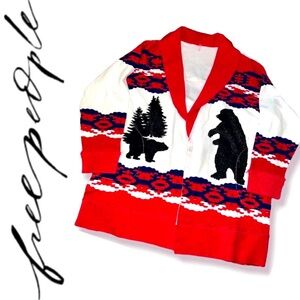 FREE PEOPLE Movement All Team Cardigan in Winter Combo Size: S - New with tags